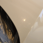 アウディ　RS4アバント　RSボディガラスコーティング前のボディ。