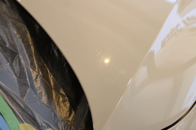 アウディ　RS4アバント　プレミアムガラスコーティング前のボディ。