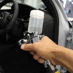 アウディ　RS4アバント　ガラス全面透明断熱カーフィルム施工。