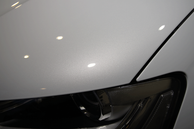 アウディ　RS4アバント　プレミアムガラスコーティング施工後のボディ。