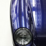ポルシェ　911　(993)ターボ　ボディガラスコーティング、磨き後の蛍光灯でのボディ光沢