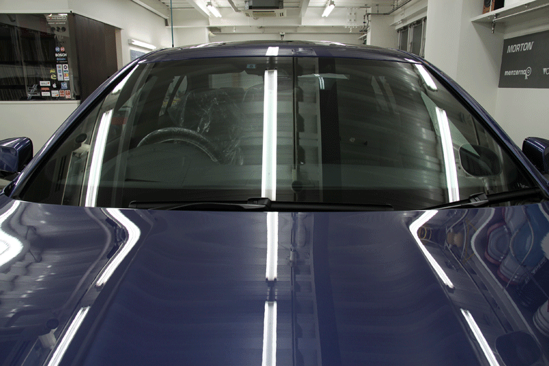 BMW アルピナD5 フロントドアガラスへシルフィード断熱カーフィルム施工！
