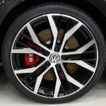 ホイールコーティング施工！　VW　ゴルフ7　GTI。