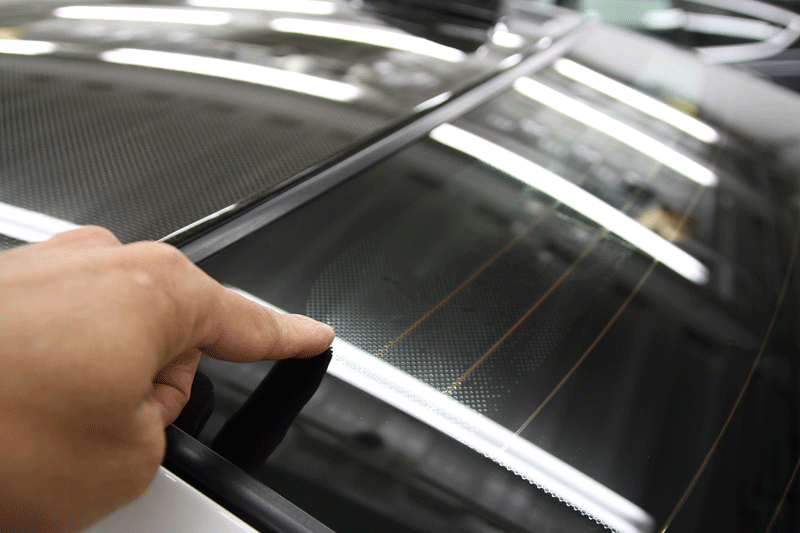 BMW M３ 断熱カーフィルム施工。