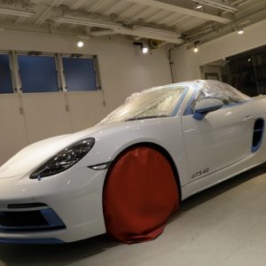 セラミックコーティング施行・ポルシェ718ボクスターGTS。